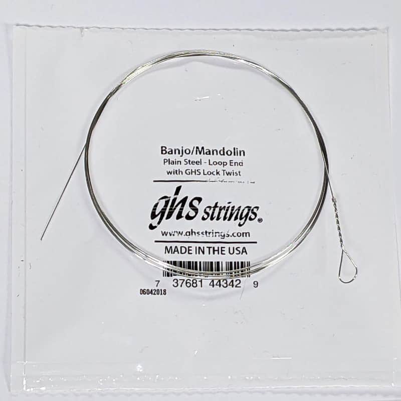 GHS Banjo/Mandolin String, Plain Single String, Loop, .015 image 1