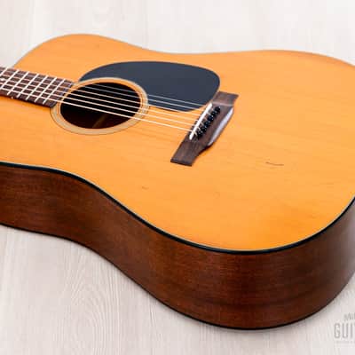 1972 Martin D-18 Vintage Dreadnought Acoustic Guitar, Serviced w/ Case image 11