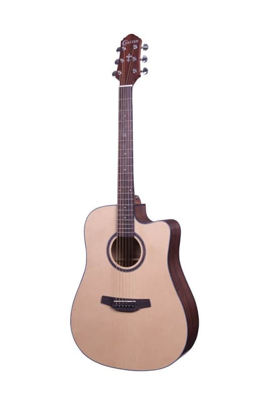 Crafter Silver Series 100 Dreadnought Acoustic Electric Guitar - Spruce image 1