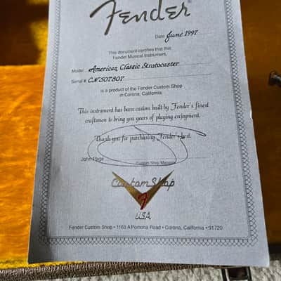 Fender Custom Shop American Classic Strat image 20
