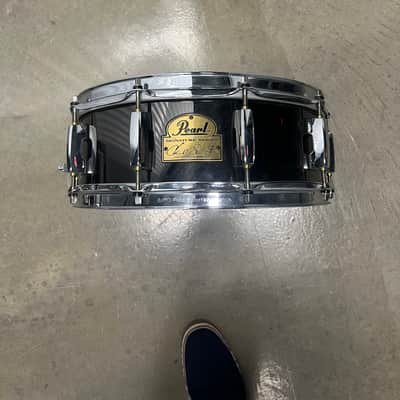 Pearl CS1450 Chad Smith Signature 14x5" Steel Snare Drum 2010s - Black Nickel image 1