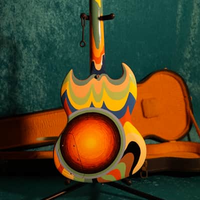 Vintage Gibson 1965 SG Standard Hand Painted Fool with autographed Eric Clapton Cream record usa 60s image 16