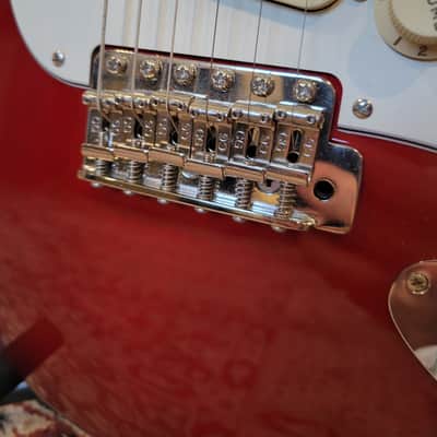 Modified Fender Jimmy Vaughn Stratocaster W/ Classic Vibe MX Neck - Candy Apple Red Incl HSC (C016-12) image 9