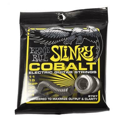 Ernie Ball 2727 Cobalt Beefy Slinky Electric Guitar Strings, .011 - .054