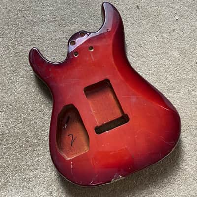 Red HH 7 String Guitar DIY Project Body image 5
