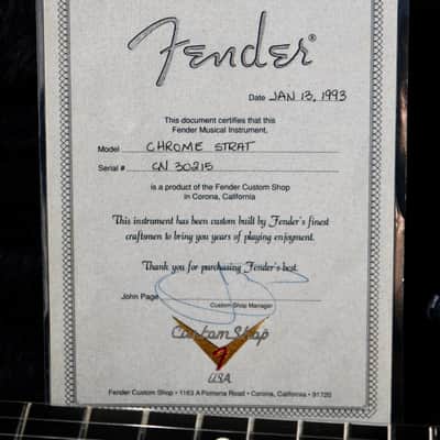 Fender '93 Chrome Strat image 11