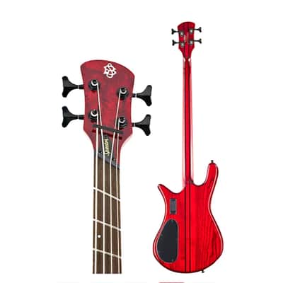 Spector  NS Dimension 4 4-String Multi-Scale Electric Bass Guitar  NEW - Inferno Red image 4