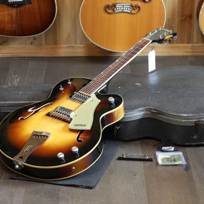 1972 Gretsch 6117 Double Anniversary Hollow-Body Electric Guitar Sunburst + OHSC image 1