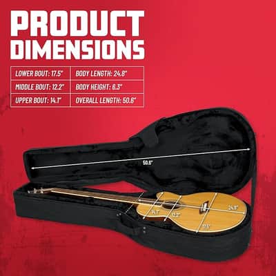 Gator Lightweight Polyfoam Acoustic Bass Guitar Case Gig Bag image 6