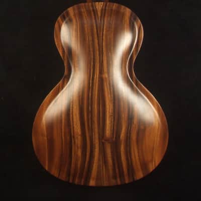 Handcrafted ArchBack Parlor Guitar Thin Body Solid Acacia, Spruce, MOP Inlay, Soft-bag, Bruce Wei PG-4295 image 6