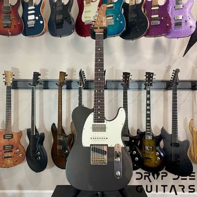 Schecter Custom Shop PT Wembley Studio Electric Guitar w/ Case-Charcoal Metallic Aged Nitro image 2