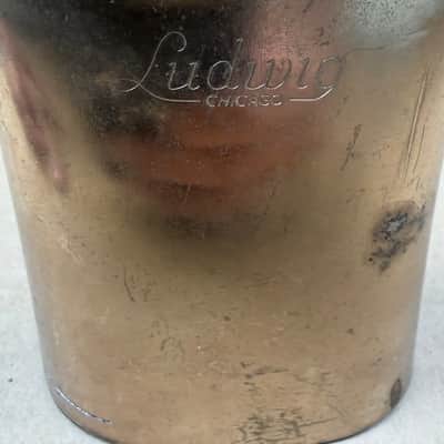 Ludwig Chicago Vintage Cowbell – For Parts / Restoration – Poor Condition image 2