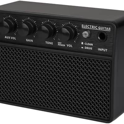 Guitar Amplifier Small Electric Guitar Amp 10W Mini Portable Guitar Practice Speaker for Daily Practice Street Performances Rechargeable Portable Audio Supports BT/Headphone Connection image 1