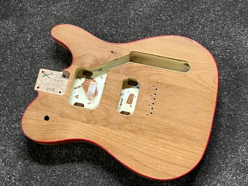 Fender John 5 Ghost Telecaster guitar body red binding base coat