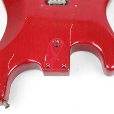 RARE 1979 Vintage Fender Stratocaster ~Killer RELIC~ Factory Wine Red Ash BODY Strat USA 1970s CBS Era image 13