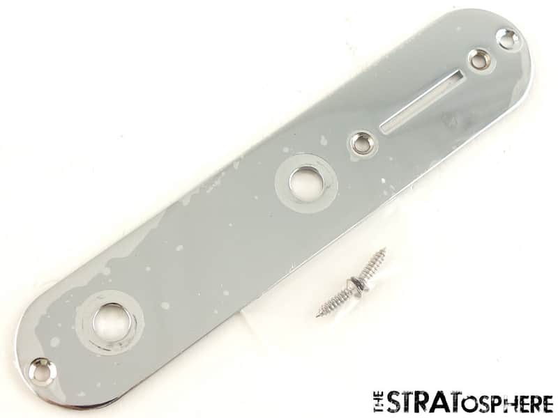 Fender Squier Paranormal Offset Telecaster SJ Tele CONTROL PLATE, Chrome Guitar image 1