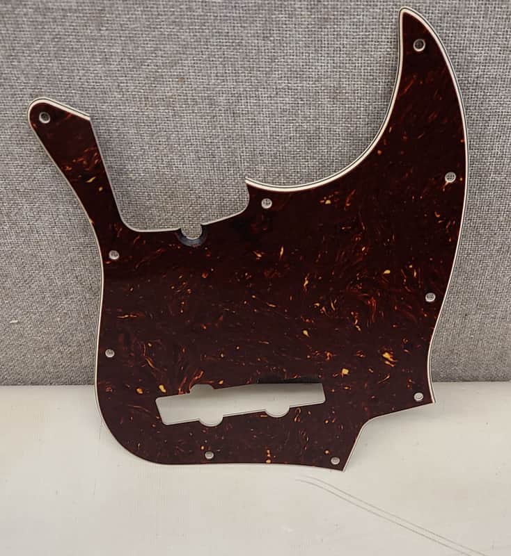 Fender Jazz Bass Guitar 10-Hole Genuine Tortoise Shell Pickguard image 1