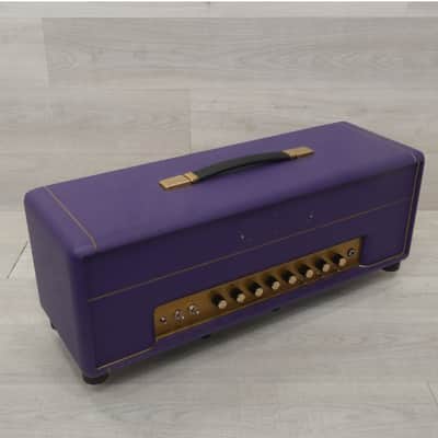 Ceriatone Chupacabra 50 Watt EL-34 Marshall Clone Hand-Wired Jose Arredondo Mod Purple Tolex image 2