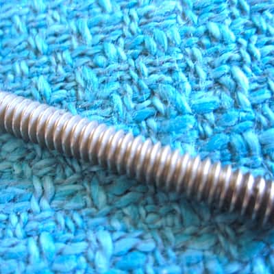 Bass Drum Tension Rod, Nickel Plated - Vintage image 3