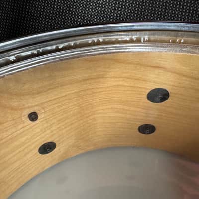 Pearl All Maple Shell Snare Drum - Yellow 14x5.5 image 13