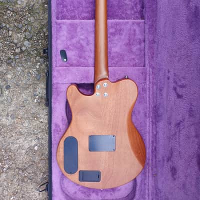 CLIP SAE-580 Travel Silent Guitar Black quilted Purple Burst image 10