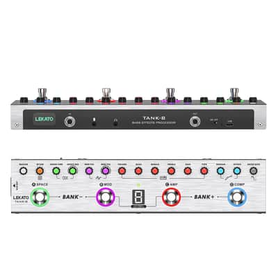 LEKATO TANK-B Electric Bass Effects Pedal Multi Effects Compressor Recording Amp Mod image 1