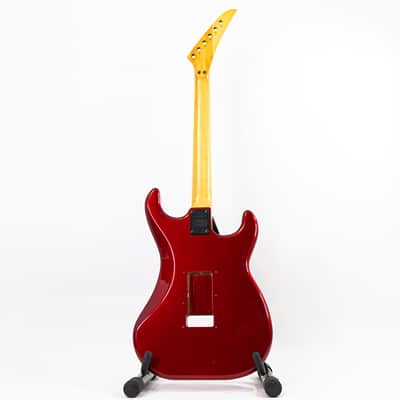 Left-Handed Kramer Striker Super Strat Neck and Body Metallic Red - Unloaded Shell Project Guitar image 13