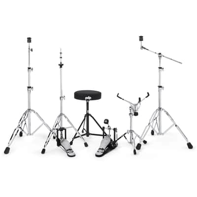 PDP Mainstage Twisted Rose Sparkle w/HW Paiste Cym Pack Drum Kit image 4