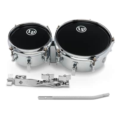 Latin Percussion LP 6 - 8" Mini Timbales Snares Mount Steel Chrome (LP845-K) image 4