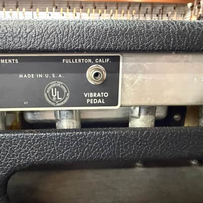 Fender Bandmaster 40-Watt 2-Channel Guitar Amp Head 1966 - Black Panel image 10