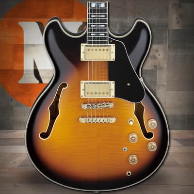 Ibanez John Scofield Signature  6 String Electric Guitar w/Case - Vintage Yellow Sunburst (JSM10VYS) image 1