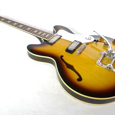 The Beach Boys Owned and Stage-Played MIJ Epiphone Riviera 6/VS Elite Sunburst Semi-Hollow Electric Guitar W/ Handwritten Bass Lines on a Grammy Ballot Invitation Letter image 15