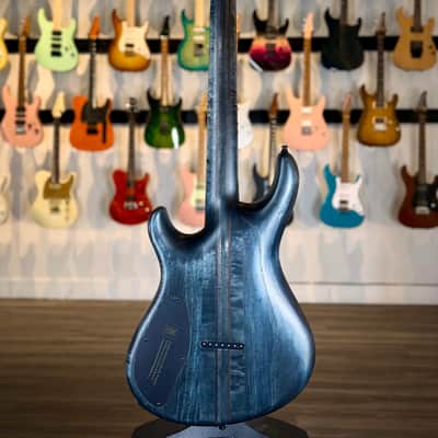 Mayones Custom Shop Regius 7 String - Blue Spirit Gloss - 4A Curly Poplar Top image 5