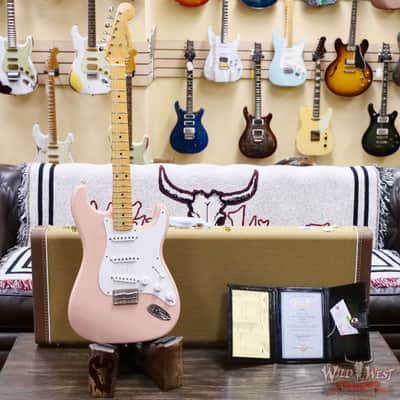Fender Custom Shop Vintage Custom '55 1955 Hardtail Stratocaster Time Capsule Package Aged Shell Pink 7.25 Pounds image 6