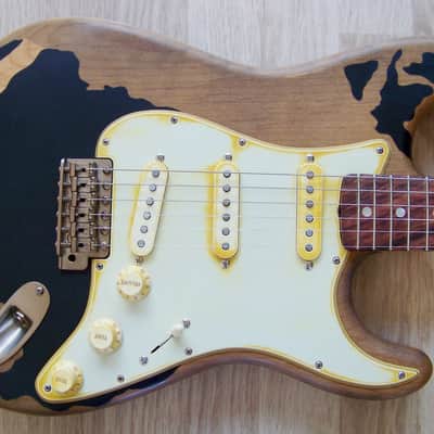 TPP John Mayer "BLK1" Black One Fender American 60's Re-issue Stratocaster Tribute Relic 'Big Dippers' image 2