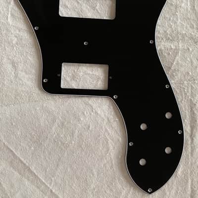 Custom Guitar Pickguard Fits US 72 Standard Deluxe Re-Issue P90/PAF Pickups,3 Ply Black image 1