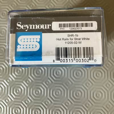 Seymour Duncan SHR-1b Hot Rails Strat Bridge Pickup 2010s - White image 2