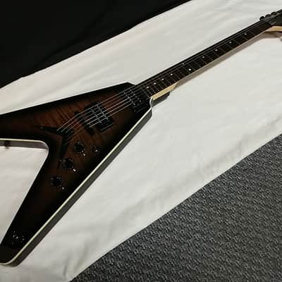 DEAN VX FM Flame Maple electric guitar Charcoal Burst NEW w/ Hard CASE image 3