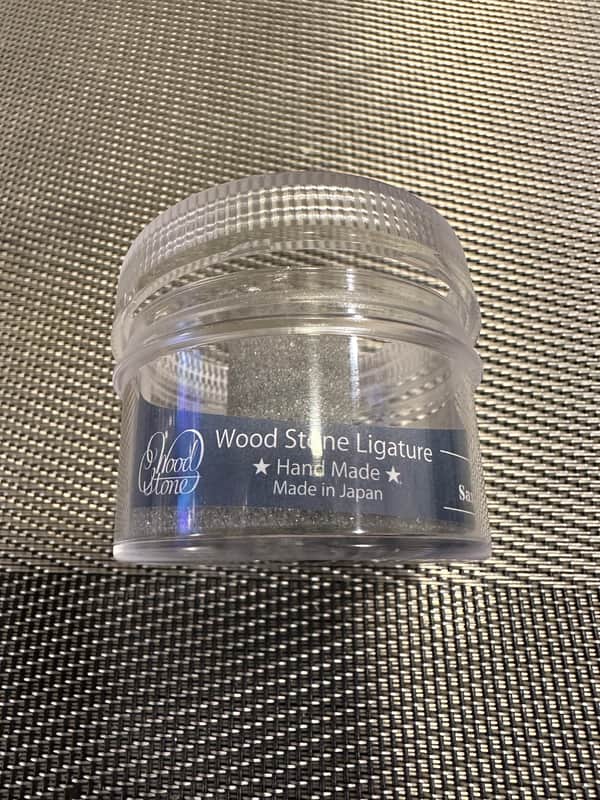 Wood stone ligature sterling silver for alto sax metal Beechler mouthpiece image 1