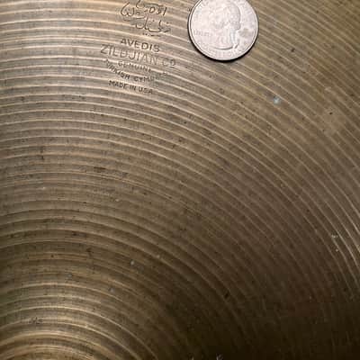 A. Zildjian 15” Hi-hat bottom single 1957-‘59 - Patina bronze 1557g! image 2