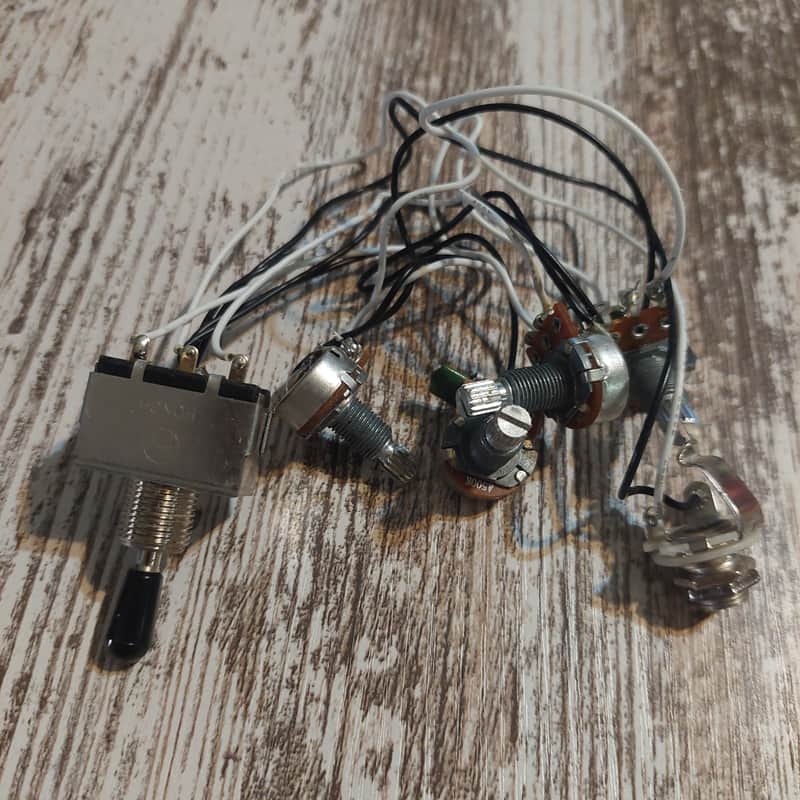 Ibanez AX120 Electronics Wiring Harness (2 volume 2 tone 3 Way Switch Output Jack) image 1