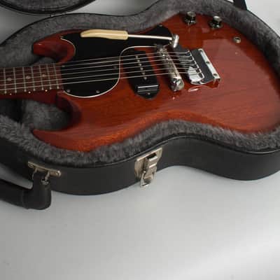 Gibson  SG Junior Solid Body Electric Guitar (1965), ser. #519368, black hard shell case. image 12