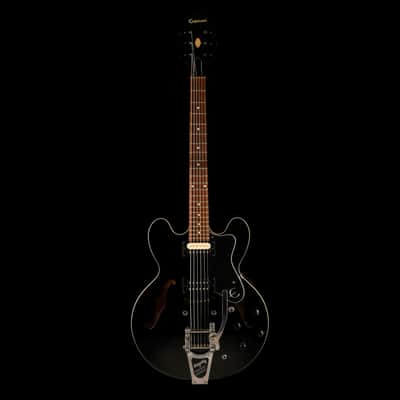 Pre Owned Epiphone Dot Ebony With Bigsby With Case image 2