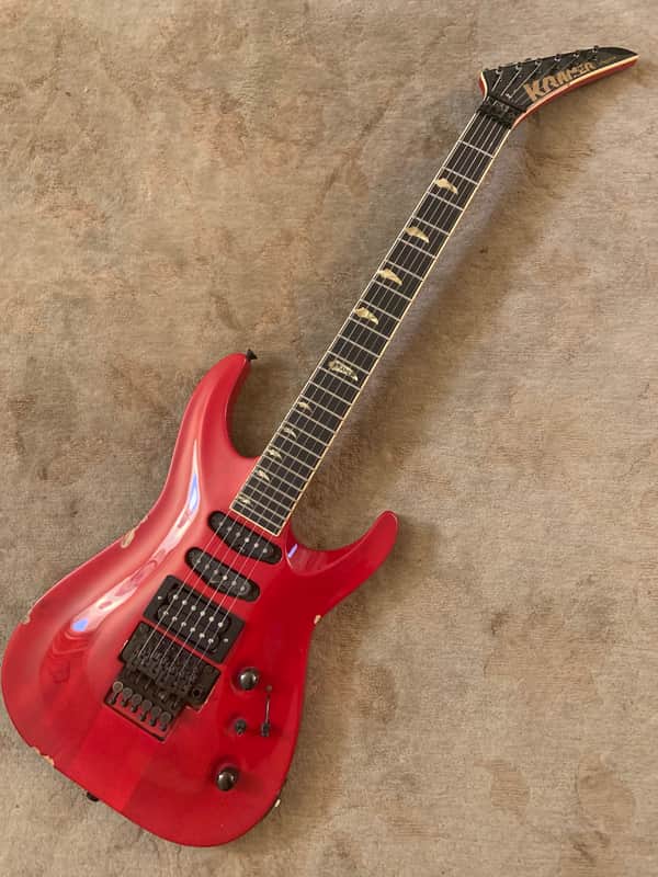 Kramer American Series Stagemaster Deluxe I late 1980's Translucent Red image 1