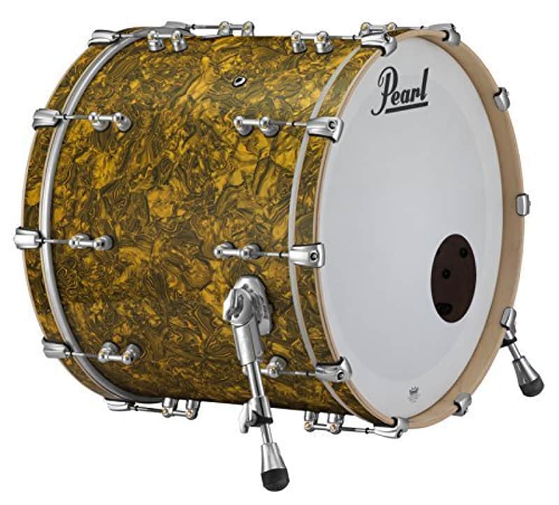 Pearl Music City Custom Pure 26x18 Bass Drum w/o BB3 Mount, Golden Yellow Abalone (RFP2618BX/C420) image 1