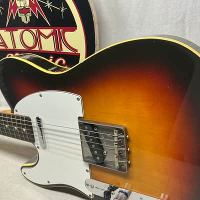 Fender Left-Handed LH lefty Telecaster Guitar - MIJ Made In Japan - Bound Sunburst image 3