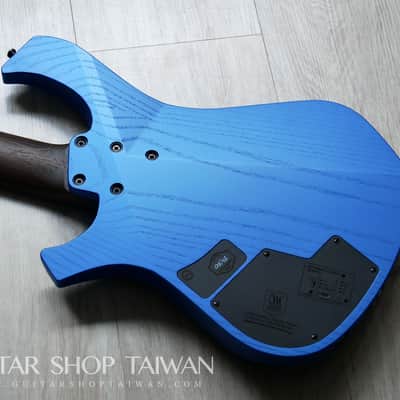 Mayones Ori 5 Enji Bass Namm Show Build-Mecha Blue image 21
