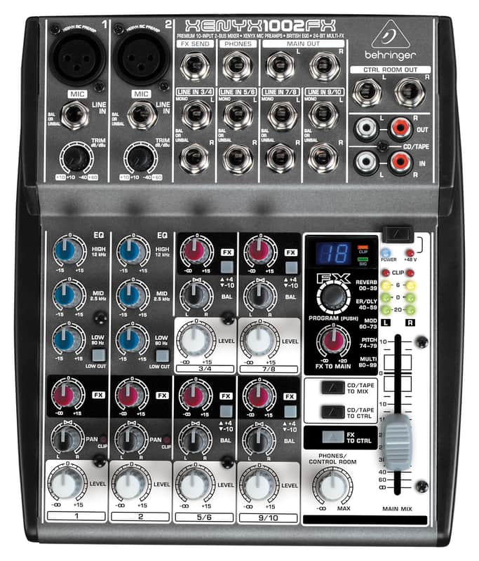 Behringer Xenyx 1002FX 10-Input Mixer image 1