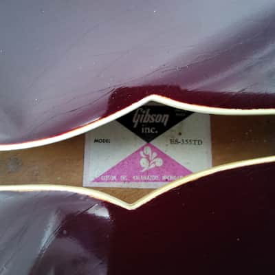 Gibson Es 355 TD 1978 - Red image 11