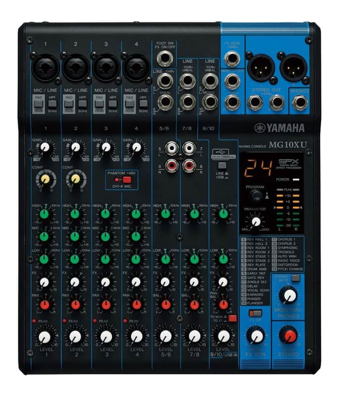 Yamaha MG10XU 10-Channel Stereo Mixer image 1